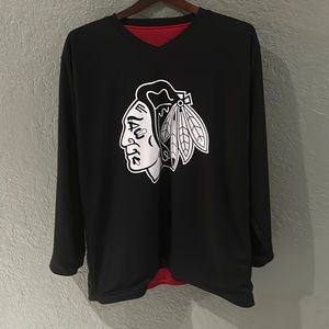 JOG Chicago Black Hawks reversible ice Hockey Jersey Black/Red